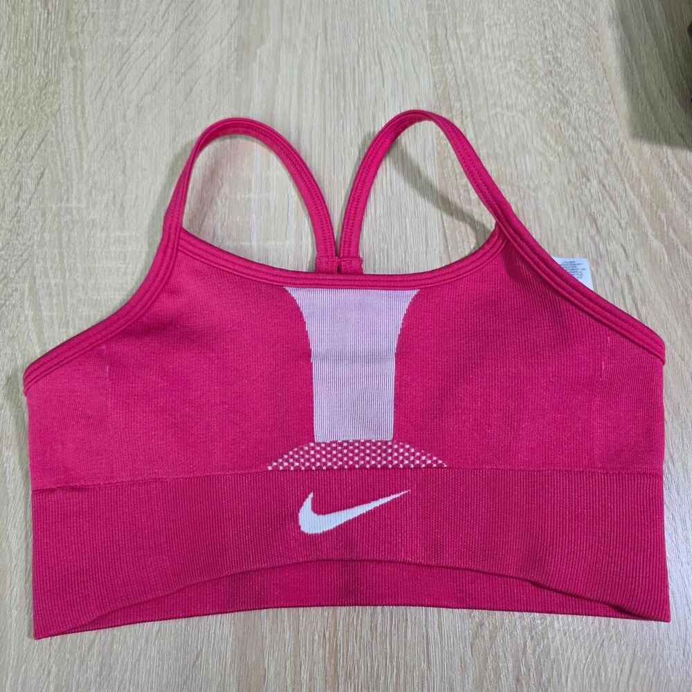 Nike Women's Pink and Red Bra